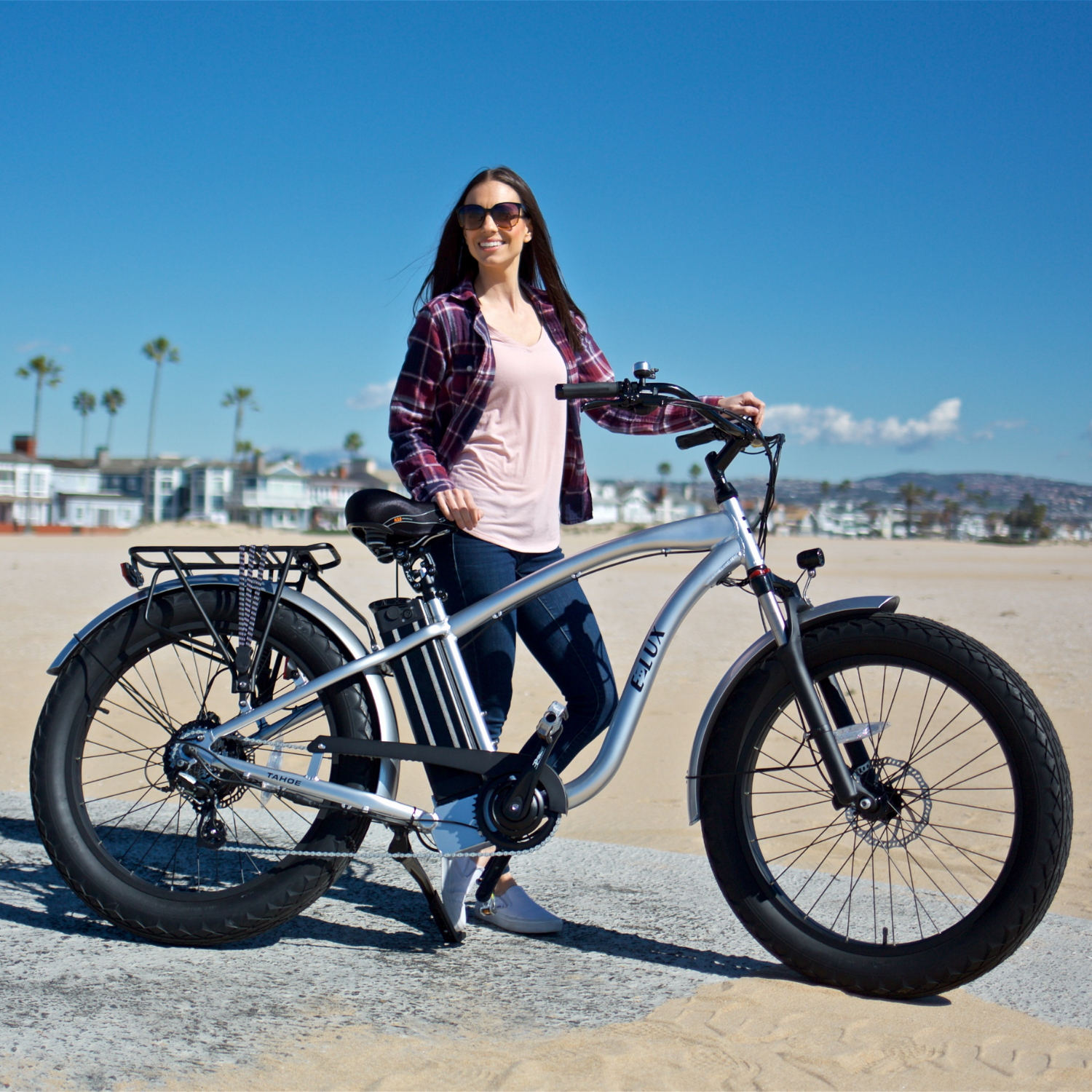 e-lux electric bicycle Tahoe Fat Tire Bike USB Charging_Jebbit Fun That’s Easy to YETI Sidekick Dry 3 Color:White/Nieve